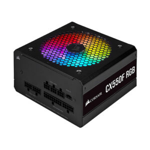 منبع تغذیه کورسیر CORSAIR CX550F RGB 550W 80 Plus Bronze Certified